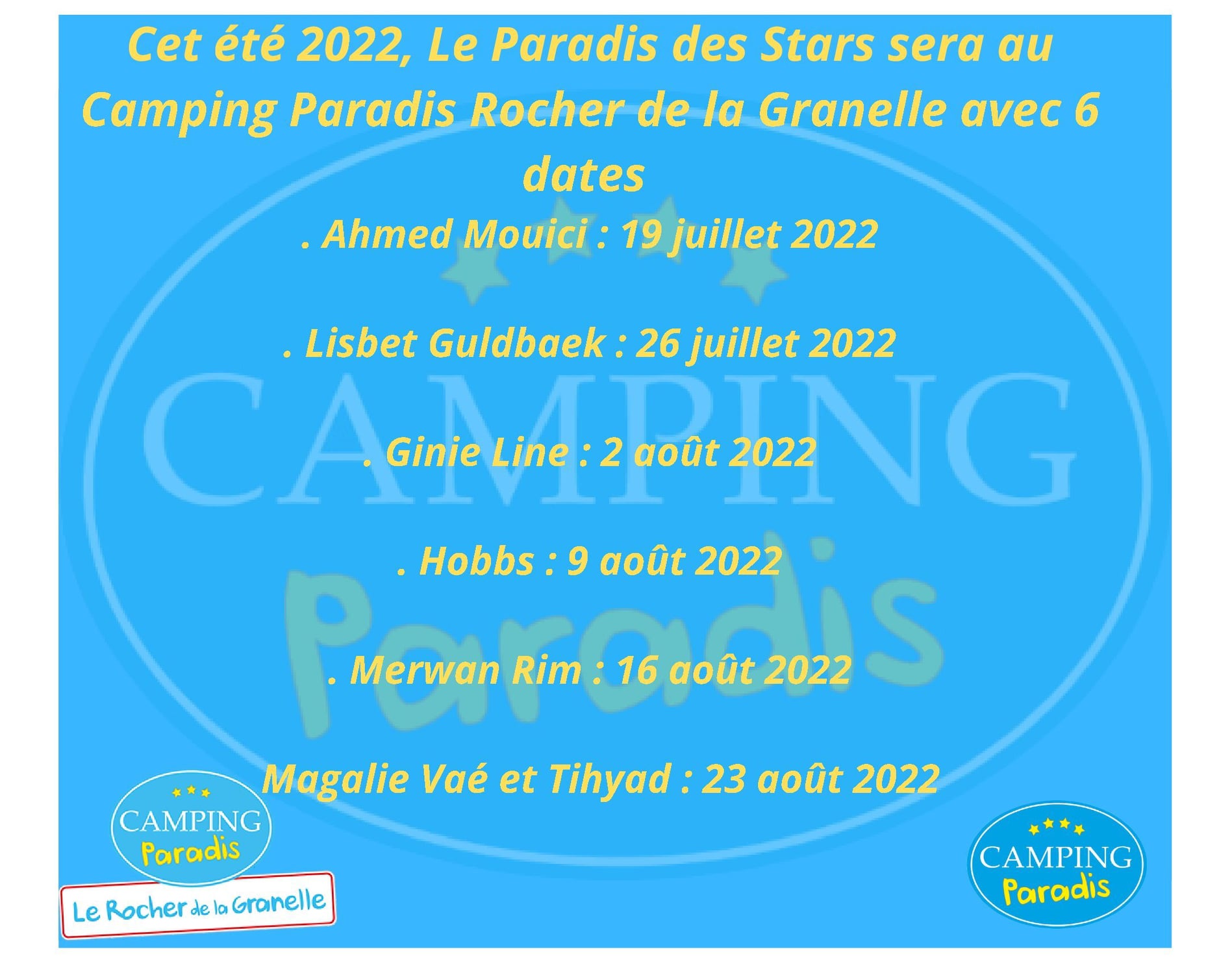 2022 stars'schedule