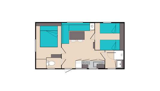 Map of the mobile home Ohara