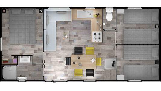 Map of the mobile home Nirvana